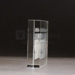 Chặn giấy pha lê cao cấp hình chữ nhật khắc 3D | In ấn theo yêu cầu