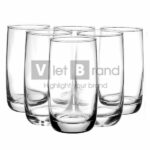 Set cốc thủy tinh cao in logo thương hiệu | Quà tặng gia dụng