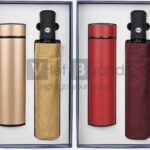 Gift set Bình giữ nhiệt hiển thị nhiệt độ và Ô gấp 3 tự động
