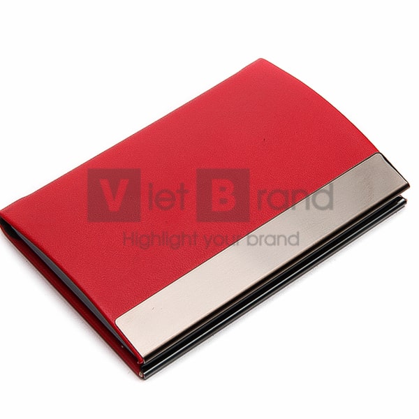 Hộp đựng name card da - kim loại mẫu 1 | Quà tặng đối tác sang trọng