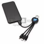 Cáp sạc đa năng tích hợp logo đèn LED