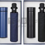 Gift set Bình giữ nhiệt hiển thị nhiệt độ và Ô gấp 3 tự động