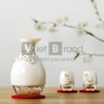 Quà tết | Ly rượu mạ vàng