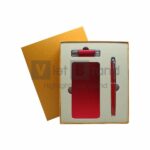 Gift set công nghệ 3 món Pin sạc dự phòng, USB, bút ký kim loại