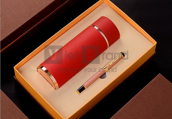 Quà tặng kỷ niệm thành lập | Set bình giữ nhiệt, bút