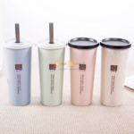 Cốc lúa mạch kèm ống hút