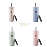 Cốc lúa mạch kèm ống hút