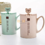 Cốc lúa mạch kèm thìa hình gấu