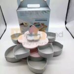 Khay mứt tết 2 tầng xoay 360 độ