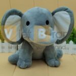 Thú nhồi bông hình con voi dễ thương hỗ trợ in logo 