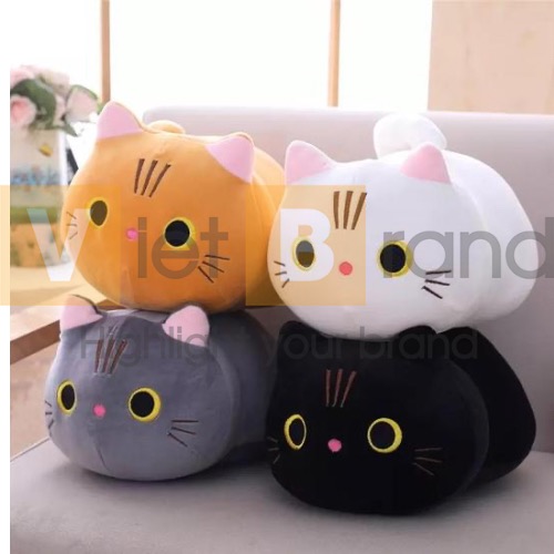 Gấu bông hình mèo siêu mềm làm quà tặng cho khách hàng - Việt Brand ...