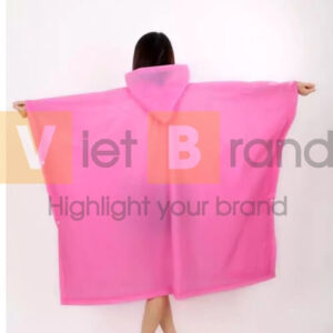 Áo mưa poncho trùm đầu cho người lớn