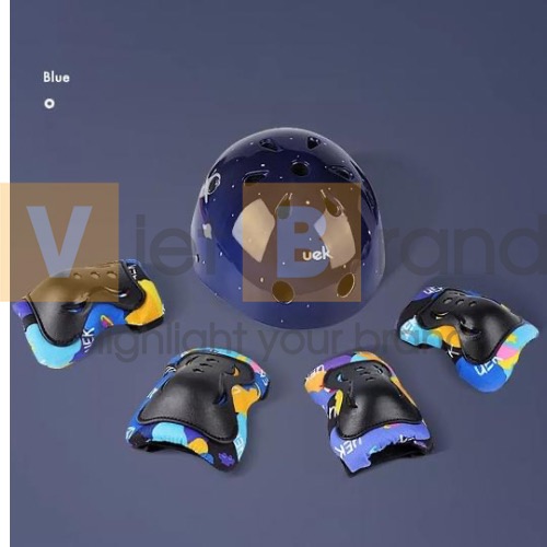 Mũ bảo hiểm cho trẻ em đi xe đạp bảo vệ đầu in logo tùy chỉnh 