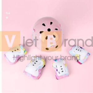 Mũ bảo hiểm cho trẻ em đi xe đạp bảo vệ đầu in logo tùy chỉnh 