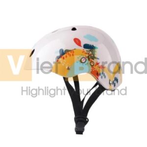 Mũ bảo hiểm cho trẻ em đi xe đạp bảo vệ đầu in logo tùy chỉnh 