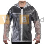 Áo mưa poncho trong suốt thời trang có mũ trùm đầu 