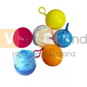 Áo mưa poncho dùng một lần kèm hộp đựng áo hình dạng móc đẹp mắt