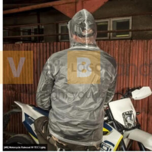 Áo mưa poncho trong suốt thời trang có mũ trùm đầu 