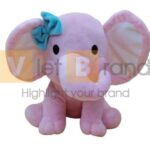 Thú nhồi bông hình con voi dễ thương hỗ trợ in logo 