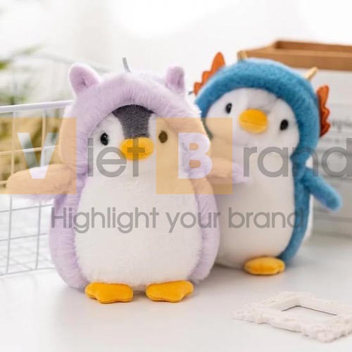 Thú nhồi bông chim cánh cụt siêu đáng yêu làm quà cho khách hàng 