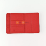 Bao bọc passport da Pu màu đen phối đỏ