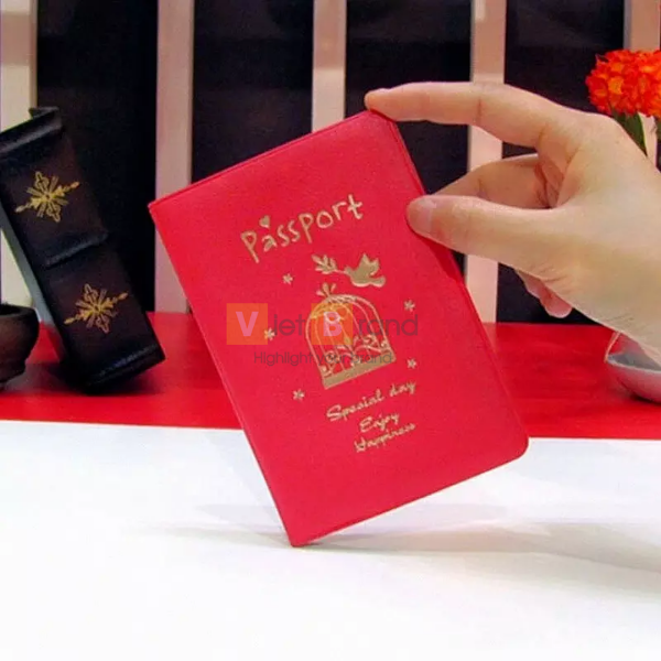 Bao da đựng passport in mẫu tự chọn