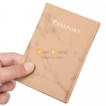 Bao da đựng passport vân đá cẩm thạch