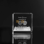 Chặn giấy hình hộp chữ nhật khắc hình 3D