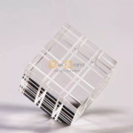 Chặn giấy pha lê hình khối Rubik