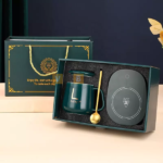 Cốc sứ hâm nóng kèm đế điện đun sôi Lucky