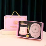 Cốc sứ hâm nóng kèm đế điện đun sôi Lucky