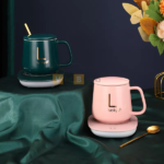 Cốc sứ hâm nóng kèm đế điện đun sôi Lucky