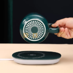 Cốc sứ hâm nóng kèm đế điện đun sôi Lucky