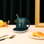 Cốc sứ hâm nóng kèm đế điện đun sôi Lucky