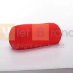 Gối cổ hình ống có trang trí hình gấu bông