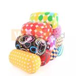 Gối cổ hình ống có trang trí hình gấu bông