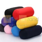 Gối cổ hình ống có trang trí hình gấu bông