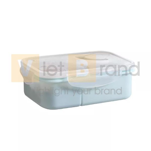 Hộp cơm bento 3 ngăn được làm từ nhựa cao cấp 