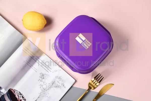 Hộp đựng thức ăn bằng nhựa 1000ml đầy màu sắc 