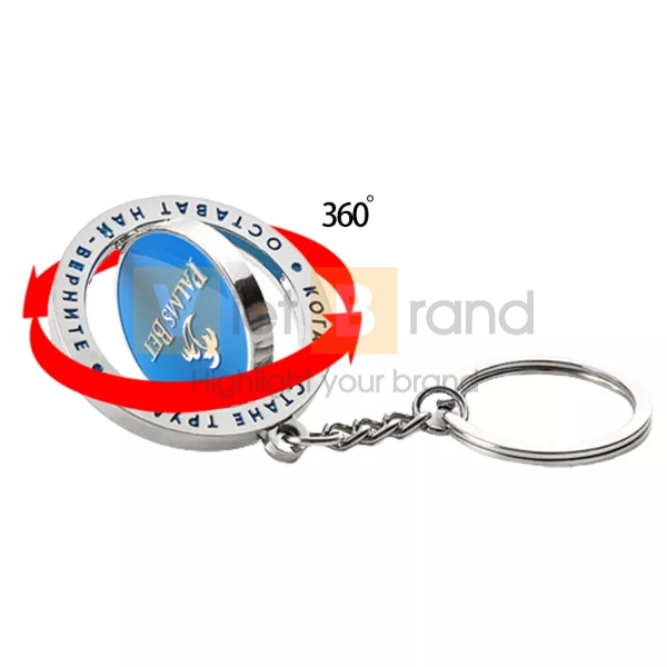 Móc khóa tròn xoay 360 độ