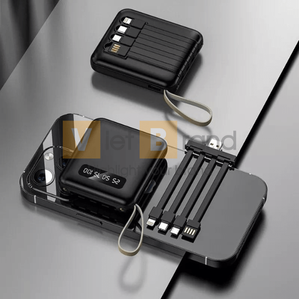 Quà Tặng Sạc Dự Phòng Mini Đèn LED Powerbank 20000mah