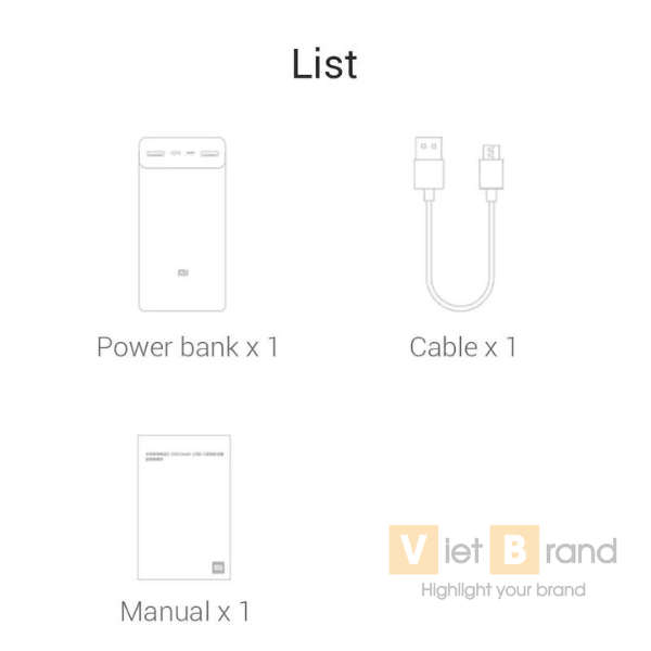 Quà Tặng Sạc Nhanh Di động Xiaomi Powerbank 30000 mAh