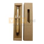 Sổ tay bìa gỗ tre kèm bút