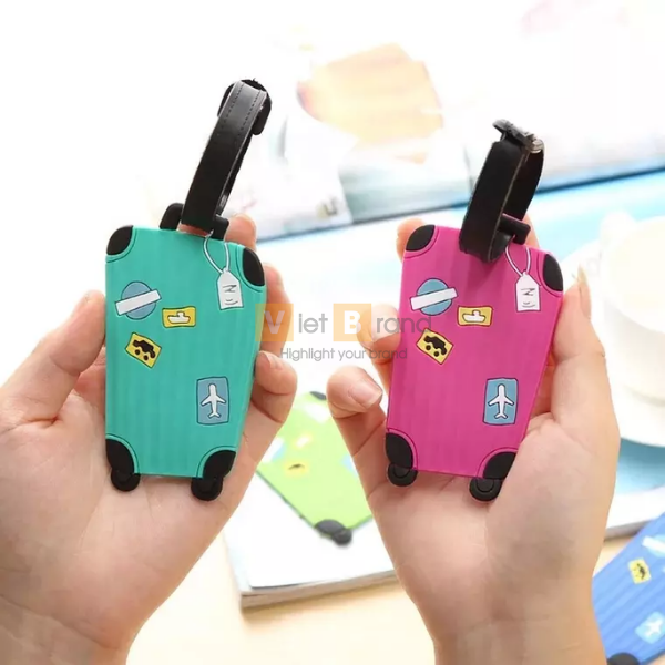 Tag hành lý Silicon hình vali 
