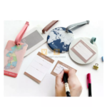 Tag hành lý bản đồ thế giới nhựa PVC