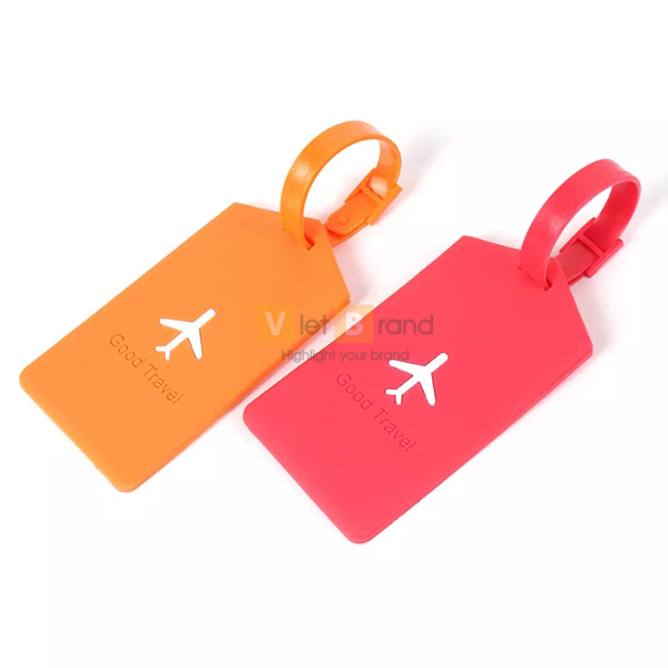Tag hành lý cao su hình máy bay