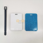 Tag hành lý da Pu thiết kế nhũ lấp lánh