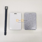 Tag hành lý da Pu thiết kế nhũ lấp lánh