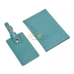 Tag hành lý giả da cá sấu kèm bọc da