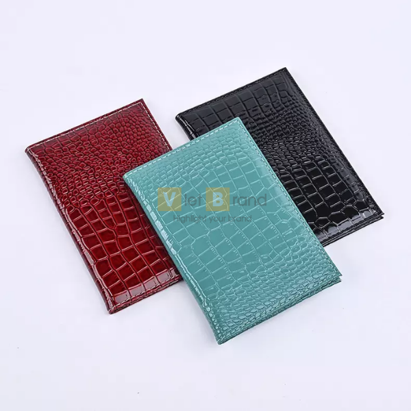 Tag hành lý giả da cá sấu kèm bọc da